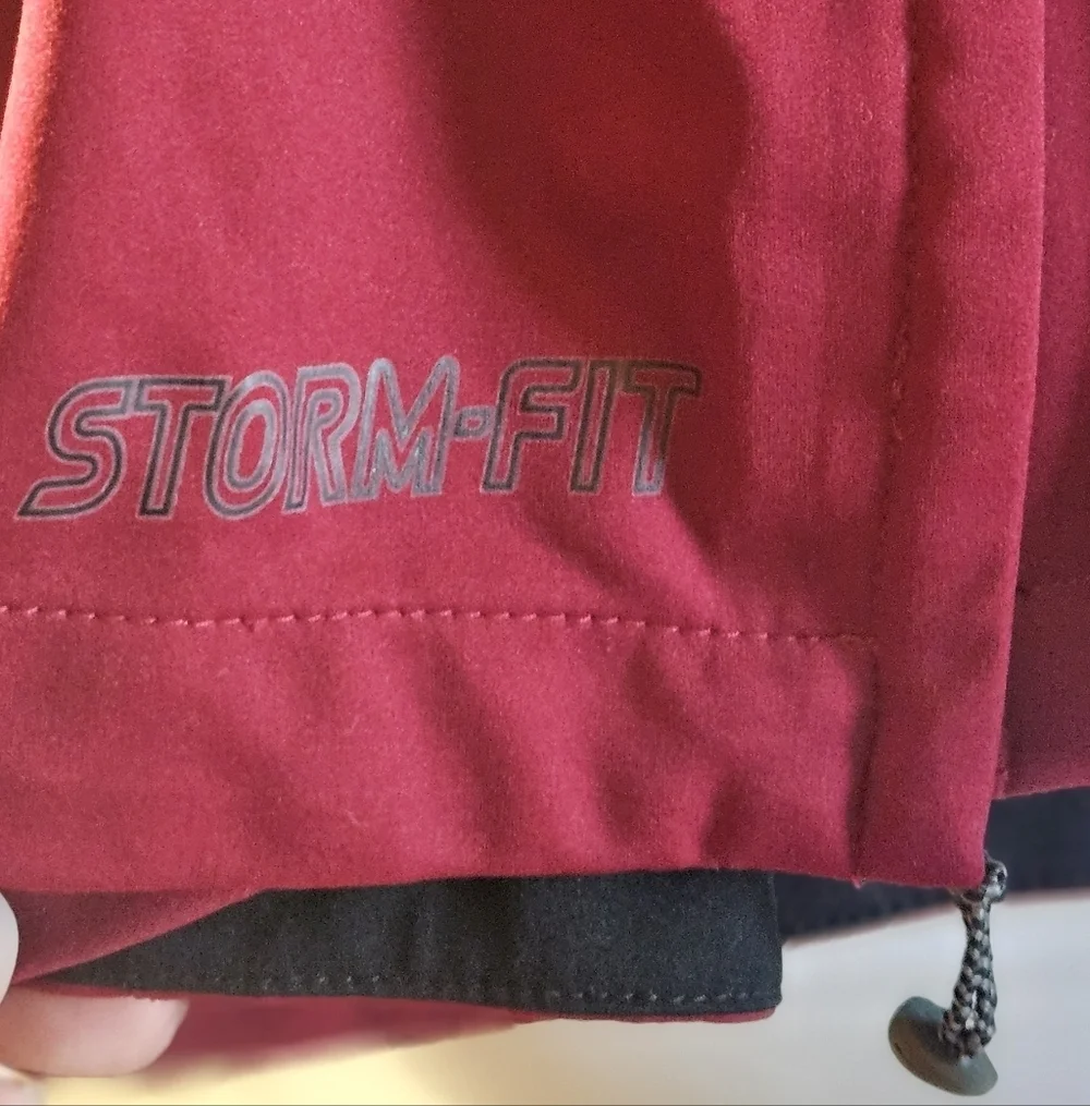 Nike Golf Storm Fit Short Sleeve 1/4 Zip Windbreaker Jacket Mens M/Wmn's L  Red